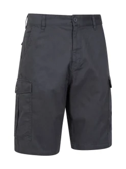 Zwart/grijs - Mountain Warehouse Mens Lakeside 100% Cotton Cargo Shorts