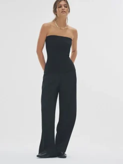 Zwart/grijs - The Set 2 Pack Wide Leg Pleated Trousers