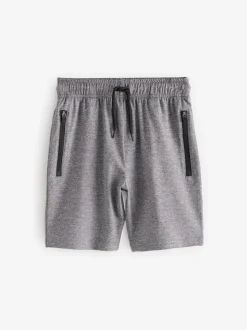 Zwart/grijs - Verpakking van 2 lichtgewicht sportshorts (3-17jaar)