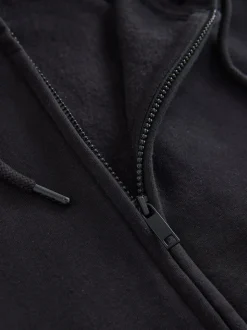 Zwart/grijs gemêleerd - Cotton Rich Heavyweight Jersey Full Zip Hoodies 2 Pack