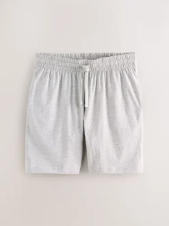 Zwart/grijs gemêleerd - Jersey pyjama met korte mouwen