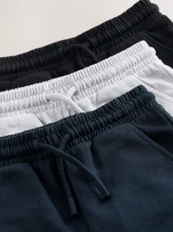 Zwart/grijs/marineblauw - Verpakking van 3 jersey shorts (3mnd -7jr)