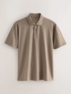 Zwart/grijs/naturel blok - Set van 3 jersey poloshirts met korte mouwen