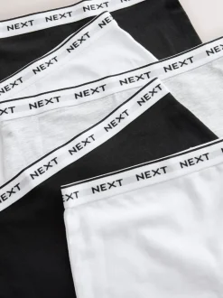 Zwart/grijs/wit - Short Briefs 5 Pack (2-16yrs)