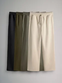 Zwart/groen - The Set 4 Pack Joggingbroeken met wijde pijpen