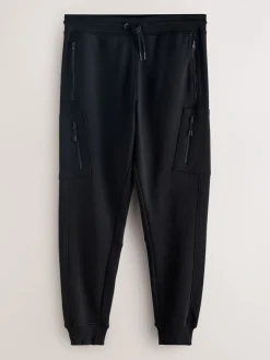 Zwart/kakigroen - Slim Fit Utility Brushback Heavyweight 2 Pack Cargo Joggers