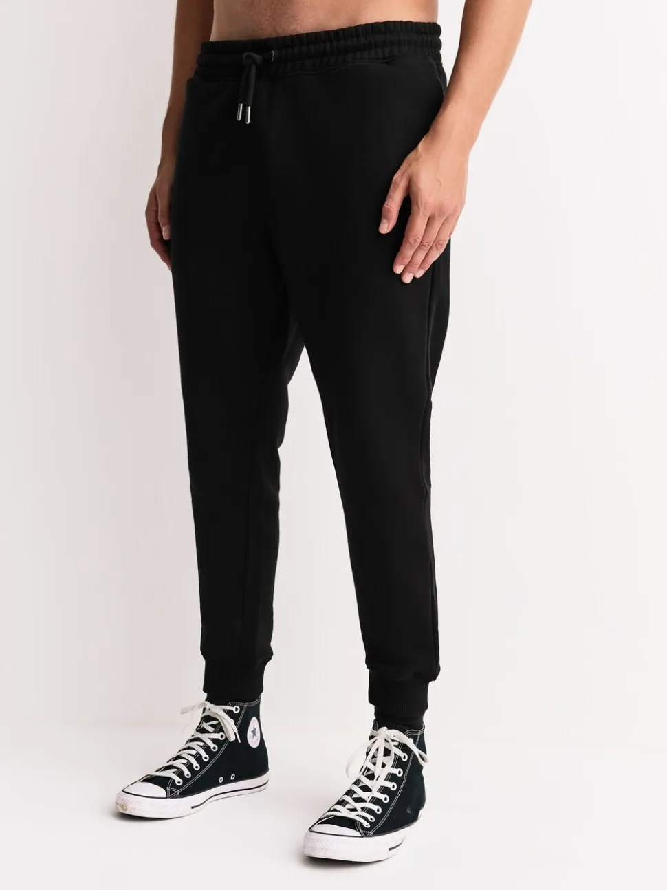 Zwart/Leisteen grijs - Straight Fit Brushback Heavyweight 2 Pack Joggers