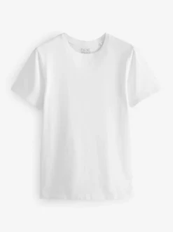 Zwart/leisteen/grijs gemêleerd/wit/marineblauw/blauw - Normale Pasvorm - Essential katoenen T-shirts verpakking van 6