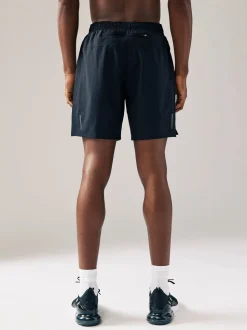 Zwart/marineblauw - 7 inch - Active Gym Sports Shorts 2 Pack