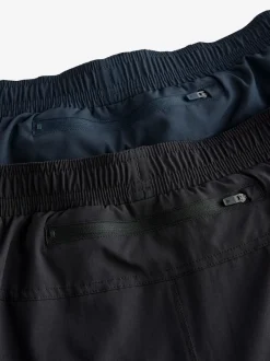 Zwart/marineblauw - 7 inch - Active Gym Sports Shorts 2 Pack