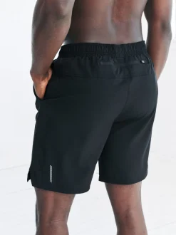 Zwart/marineblauw - 9 inch - Active Gym Sports Shorts 2 Pack