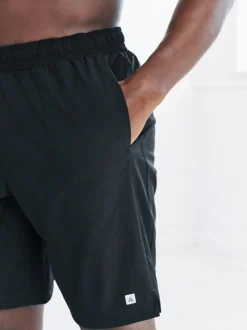Zwart/marineblauw - 9 inch - Active Gym Sports Shorts 2 Pack