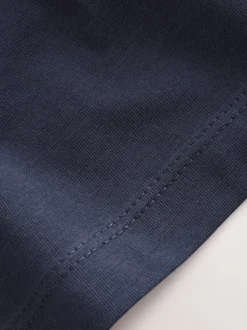 Zwart/marineblauw - Check Short Sleeve Jersey Pyjamas Set 2 Pack