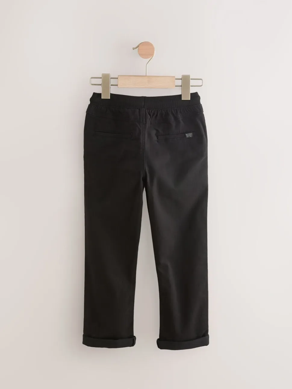 Zwart/marineblauw - Geribbelde taille broek met elastische taille verpakking van 2 (3 - 16 jr)