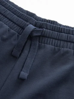 Zwart/marineblauw - Loopback Soft Touch 2 Pack Jogger Shorts