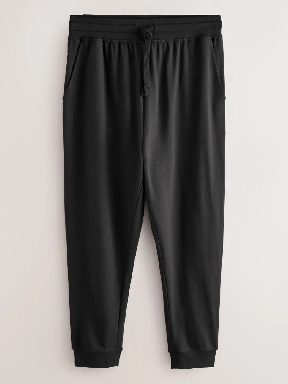 Zwart/marineblauw - Met boorden - Loopback Soft Touch 2 Pack Open Joggers