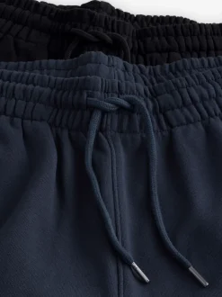 Zwart/marineblauw - Open - Brushback Heavyweight Open 2 Pack Joggers