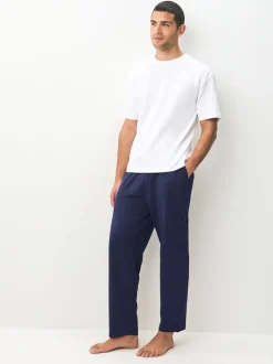 Zwart/marineblauw - Open - Loopback Soft Touch 2 Pack Open Joggers