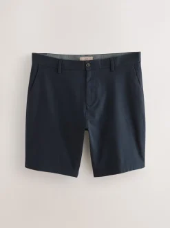 Zwart/marineblauw - Slim Fit - Set van 2 chinoshorts met stretch