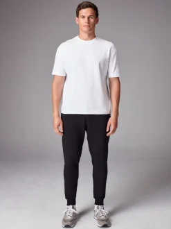 Zwart/marineblauw - Slim Fit Brushback Heavyweight 2 Pack Joggers