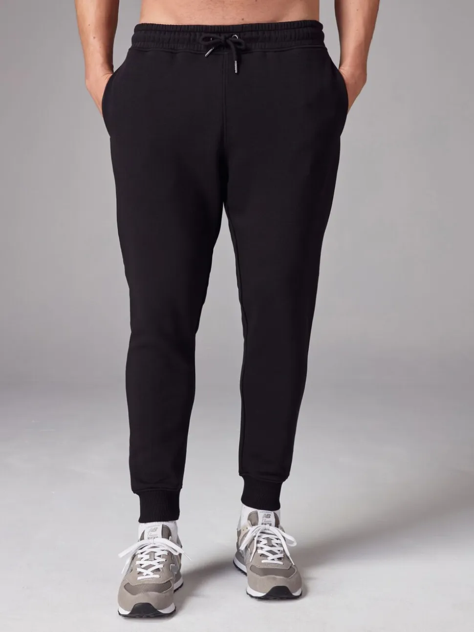 Zwart/marineblauw - Slim Fit Brushback Heavyweight 2 Pack Joggers