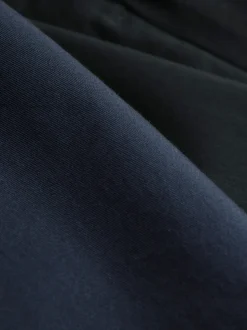Zwart/marineblauw - Straight fit - Set van 2 chinoshorts met stretch