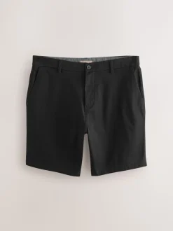 Zwart/marineblauw - Straight fit - Set van 2 chinoshorts met stretch