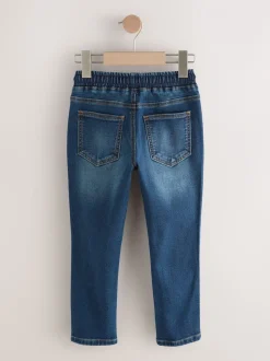 Zwart/marineblauw - Stretchy jeans met elastische taille 2 pack (3-16jr)