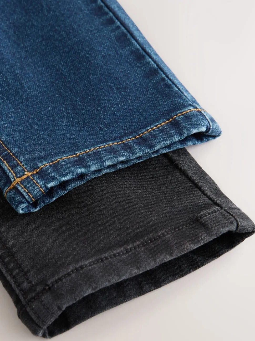 Zwart/marineblauw - Stretchy jeans met elastische taille 2 pack (3-16jr)