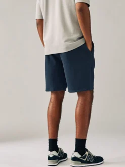 Zwart/marineblauw - Zachte jerseyshorts verpakking van 2