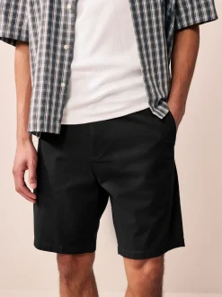 Zwart/marineblauw/antraciet - Straight fit - Set van 3 chinoshorts met stretch