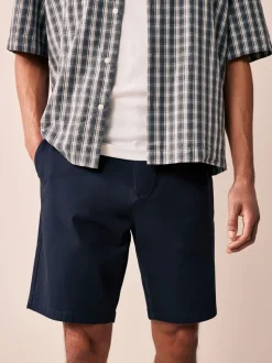 Zwart/marineblauw/antraciet - Straight fit - Set van 3 chinoshorts met stretch