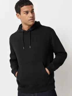 Zwart/neutraal - Cotton Rich Jersey Overhead Hoodies 2 Pack