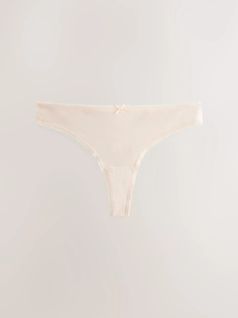 Zwart/pastelroze huidskleur/wit - Set van 7 slips met hoog katoengehalte