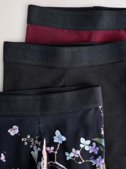 Zwart/rood - Baker by Ted Baker - Leggings 3 stuks