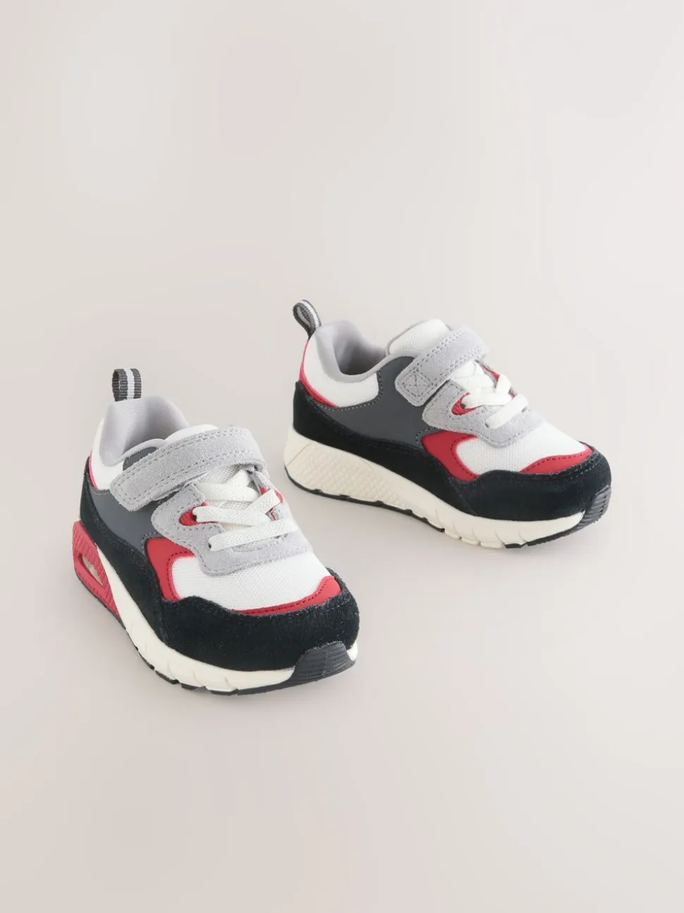 Zwart/rood - Elastische sportschoenen