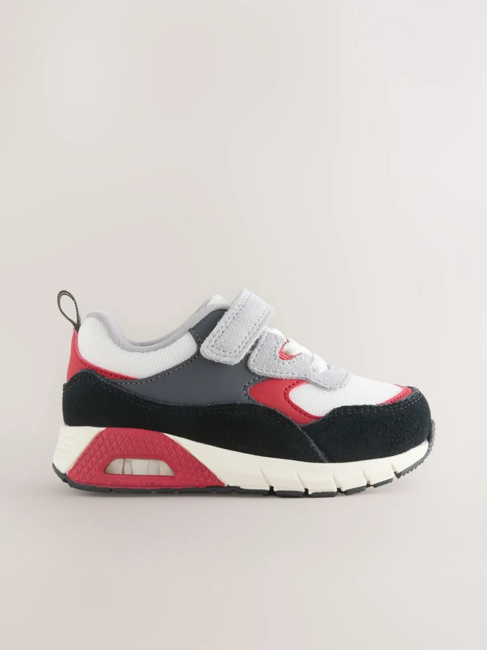 Zwart/rood - Elastische sportschoenen
