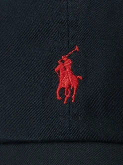 Zwart/rood logo - Polo Ralph Lauren Classic Cap