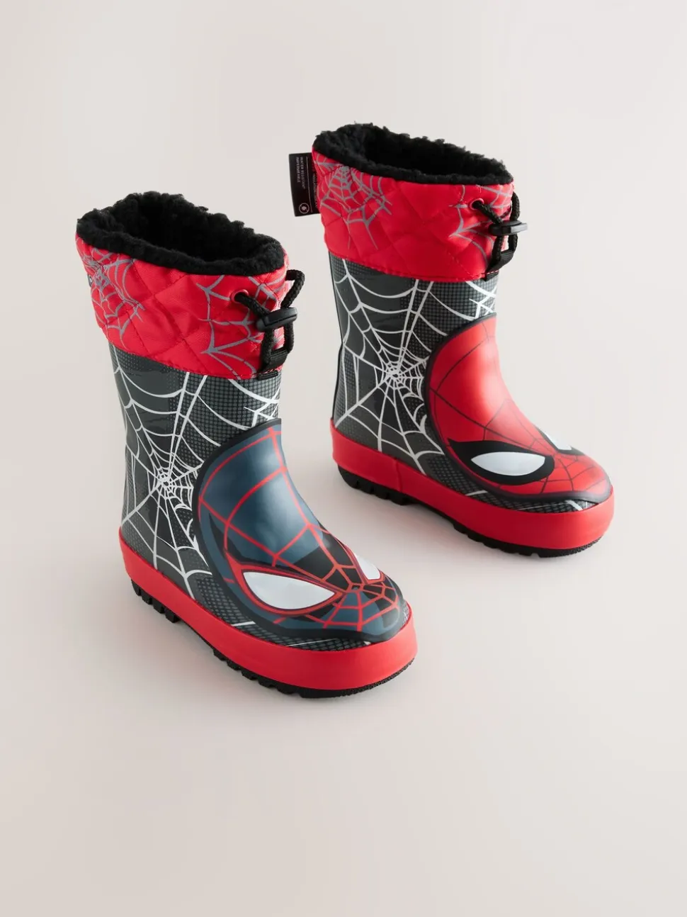 Zwart/Rood Spiderman - Thinsulate™ - Gevoerde thermoregenlaarzen met boord