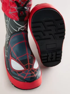 Zwart/Rood Spiderman - Thinsulate™ - Gevoerde thermoregenlaarzen met boord