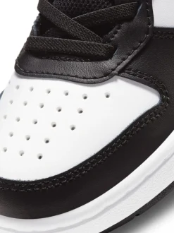 Zwart/roze - Nike - Junior Court Borough halfhoge sneakers