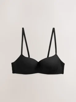 Zwart/roze - Verpakking van 2 lichte ultiem comfort beha's zonder beugel
