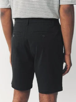 Zwart/vintage Blauw/Wit/Mushroom white - Straight fit - Set van 4 chinoshorts met stretch