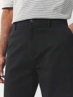 Zwart/vintage Blauw/Wit/Mushroom white - Straight fit - Set van 4 chinoshorts met stretch