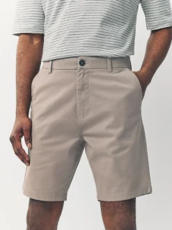 Zwart/vintage Blauw/Wit/Mushroom white - Straight fit - Set van 4 chinoshorts met stretch