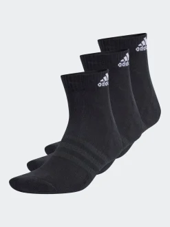 Zwart/wit - adidas - 3 Paar verzachte sportsokken