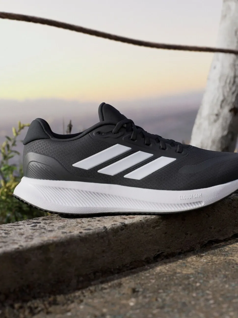Zwart/wit - adidas Runfalcon 5 Running Trainers