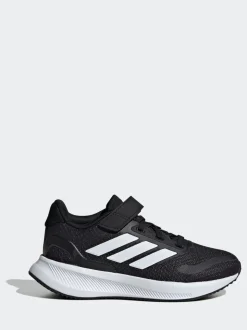 Zwart/wit - adidas Runfalcon 5 kindersneakers met elastische veters