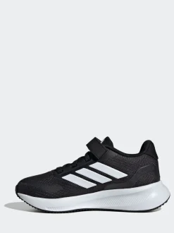 Zwart/wit - adidas Runfalcon 5 kindersneakers met elastische veters