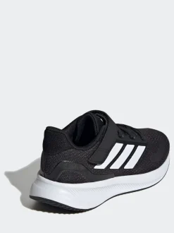 Zwart/wit - adidas Runfalcon 5 kindersneakers met elastische veters